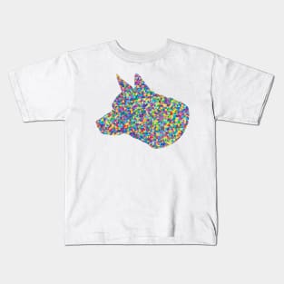 Prismatic dog's head Kids T-Shirt